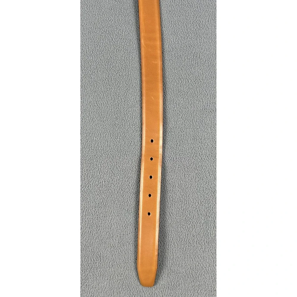 British Belt Company Belt Mens 40 Tan Brown Leather Hand Crafted England Luxury